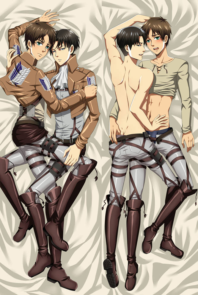 Eren Yeager & Levi - Anime Boy Body Pillow Case