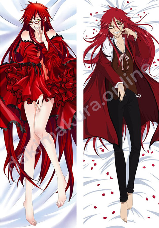 Black Butler Grell Sutcliff Body Pillow