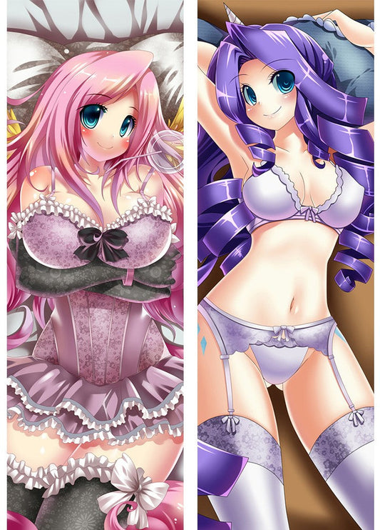 My Little Pony(MLP) Fluttershy & Rarity Dakimakura Pillow