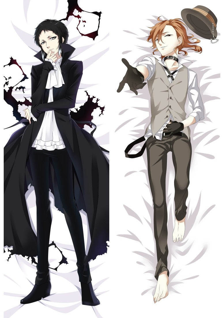 Bungo Stray Dogs Ryunosuke Akutagawa & Chuuya Nakahara Body Pillow Dakimakura
