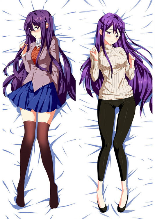 Doki Doki Literature Club! Yuri Dakimakura - 2-Way Tricot Full Body HD Print Waifu Pillow