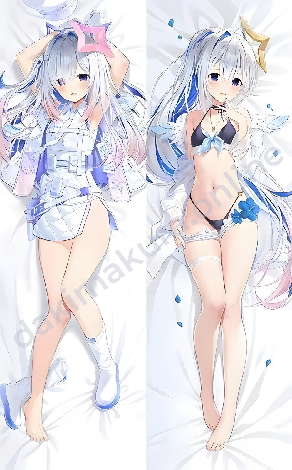 Hololive Amane Kanata Dakimakura Fabric - Ultra-Soft Skin-Friendly Microfiber & High Resilience PP Cotton Filling
