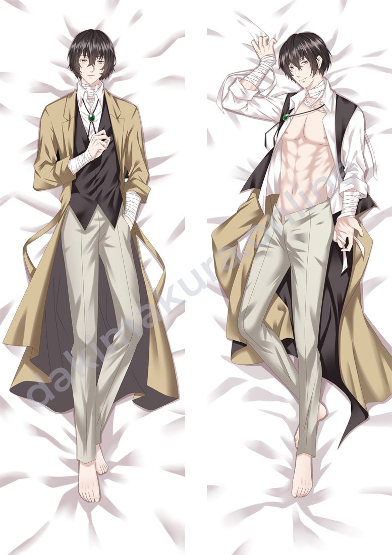Bungo Stray Dogs Osamu Dazai double-sided body pillow, detective outfit and casual design dakimakura