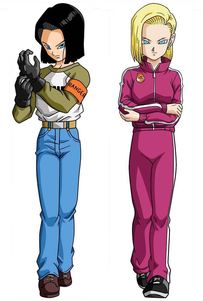Dragon Ball Android 17 18 - Custom Body Pillow Covers.