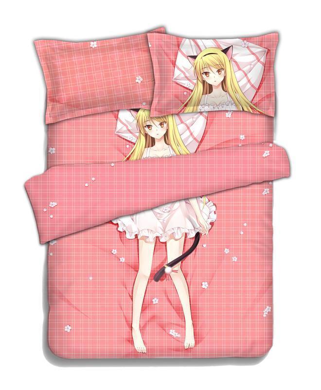 Anime Bedding Sets 4pcs, Anime Bed Sheet